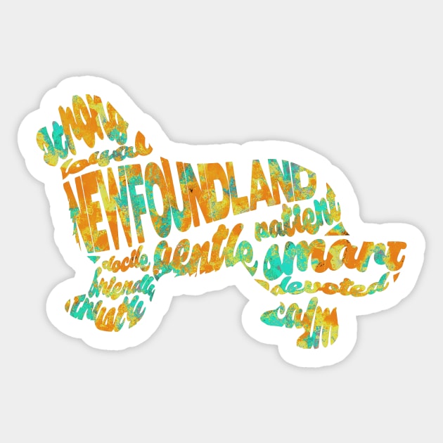 Newfoundland Sticker by inspirowl